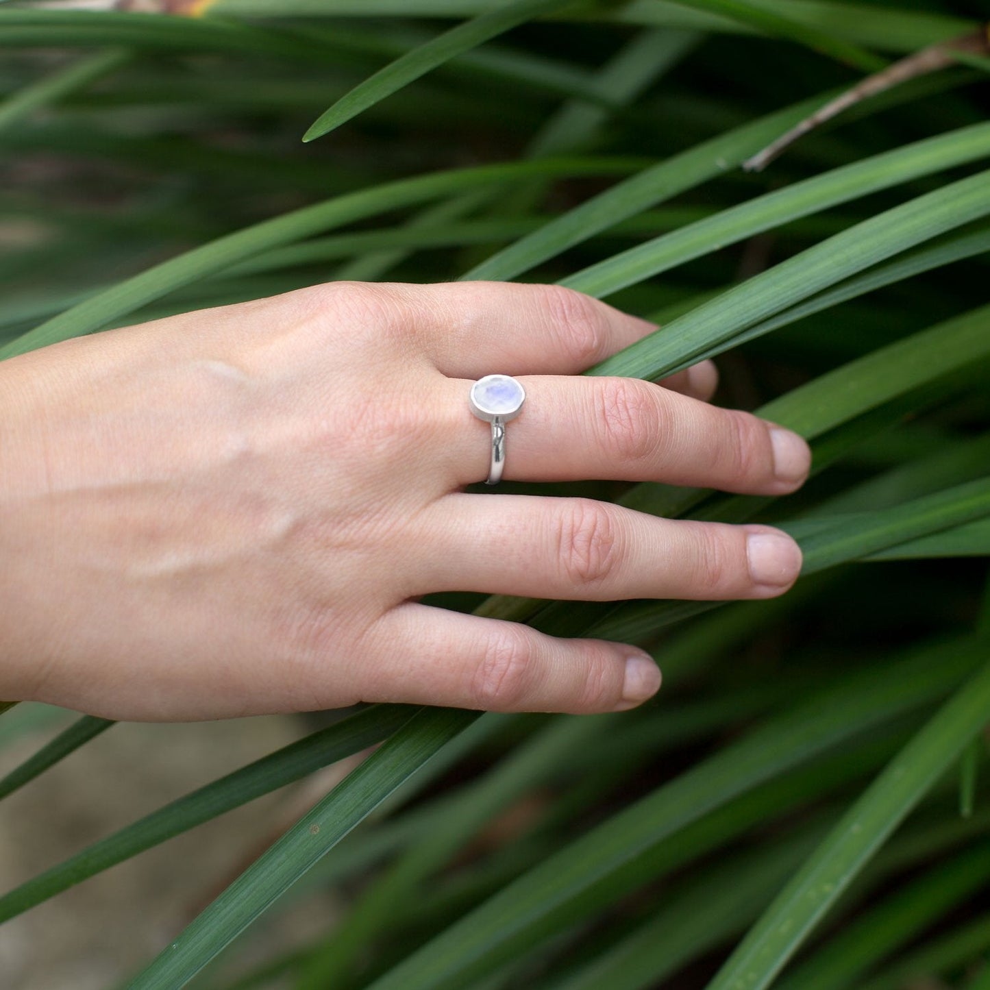 Must Have Moonstone! Faceted Moonstone Stackable Ring