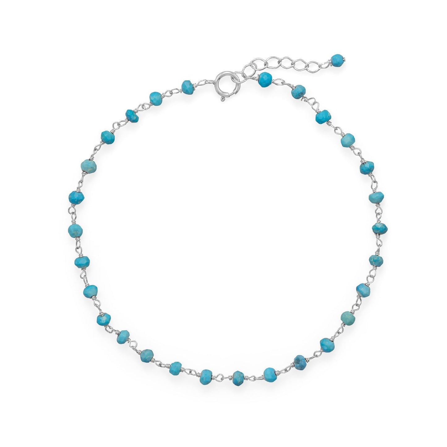 Blue Sea! Turquoise Anklet