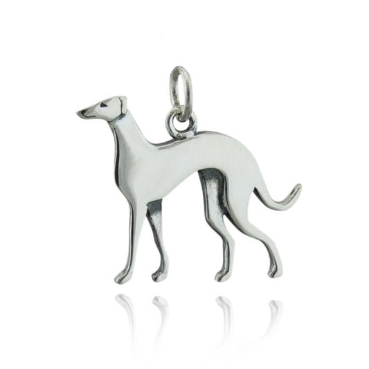 Charm detallado de perro galgo