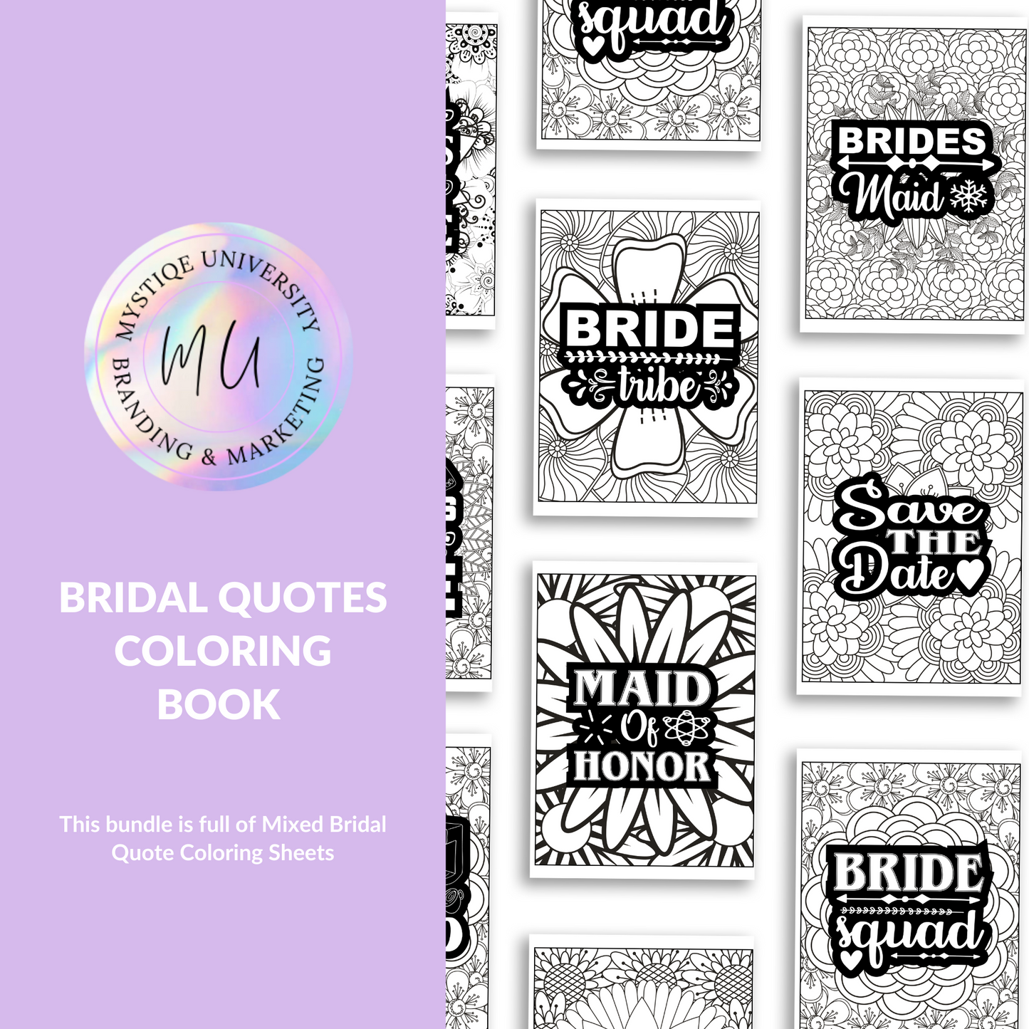 Bridal Quotes Coloring Book