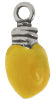 Yellow Christmas Light Bulb Charm