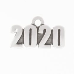 Oxidized "2020" Charm