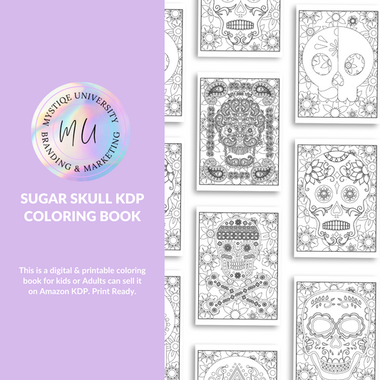 Sugar Skull KDP Coloring Book