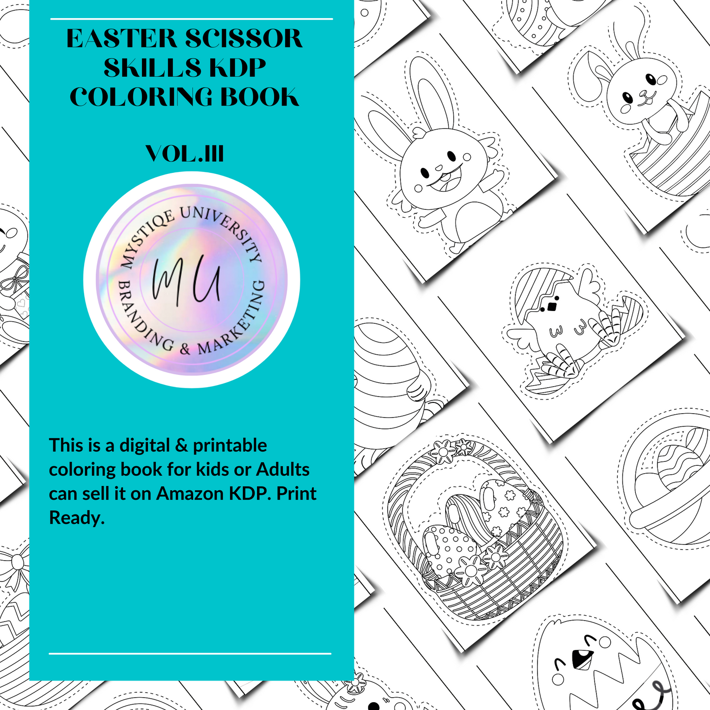 Easter Scissor Skills KDP Vol.III Coloring Book