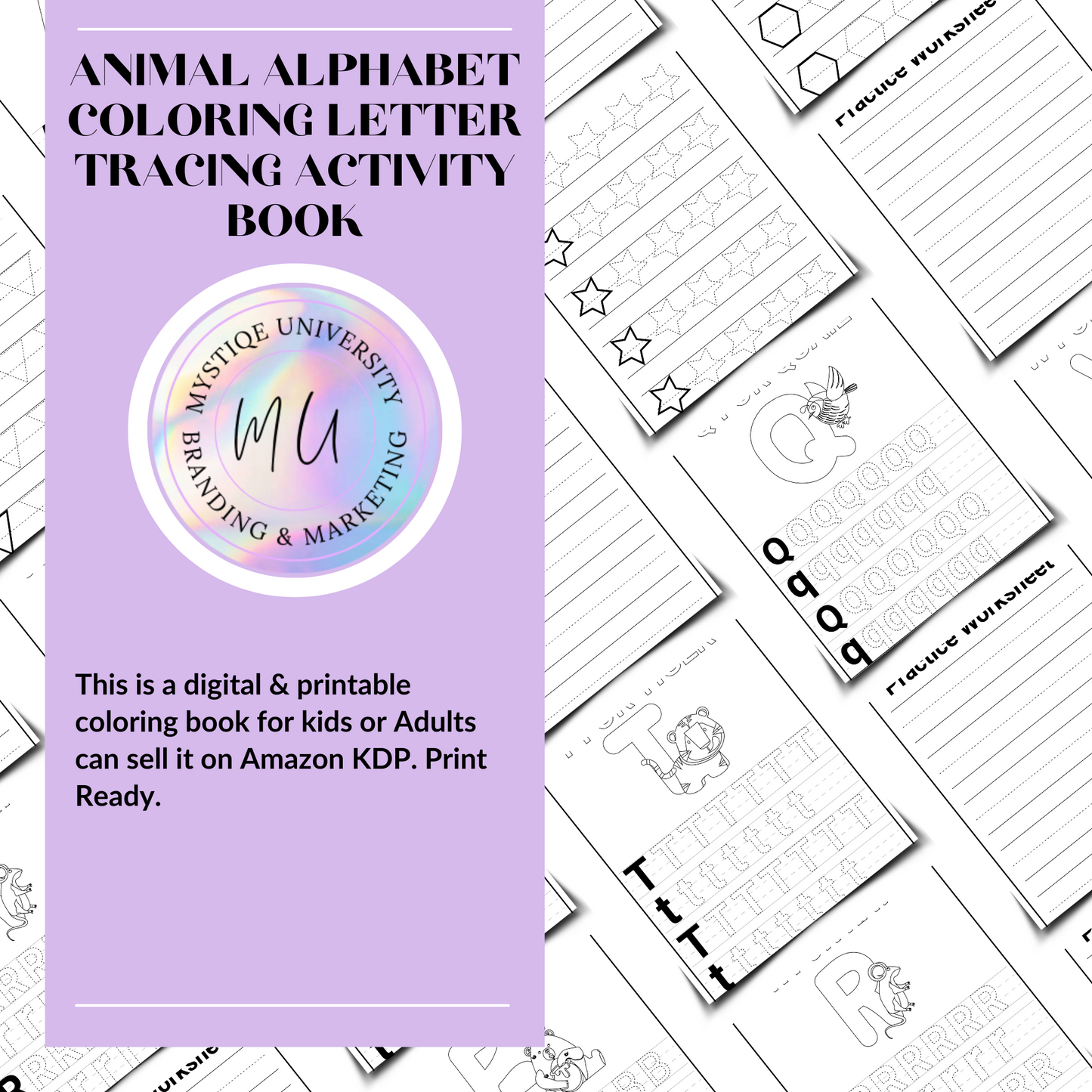 Alphabet Letter Tracing Pre-writing KDP Workbook