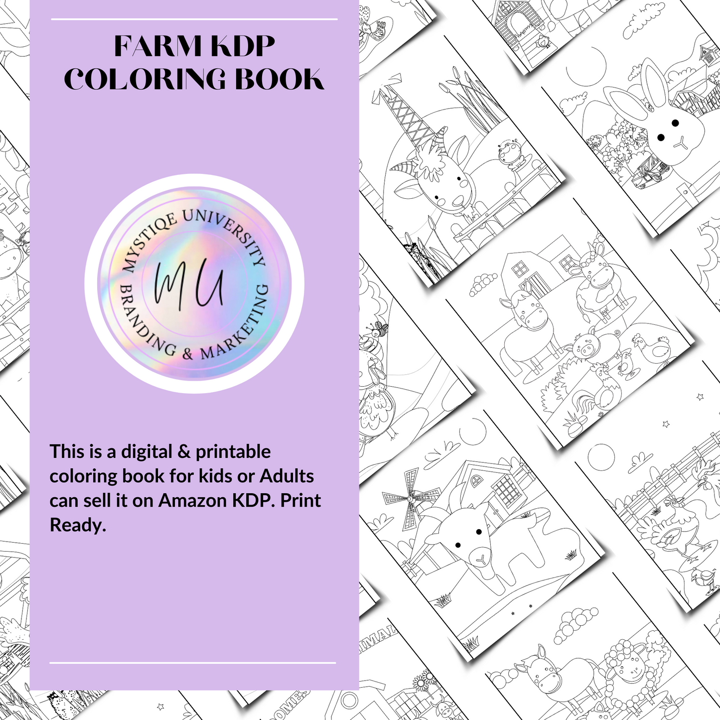 Farm KDP Coloring Book