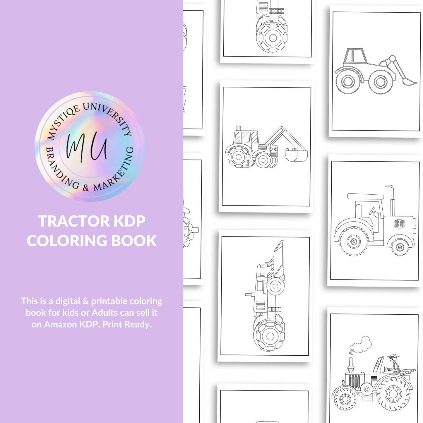 Tractor KDP Coloring Book