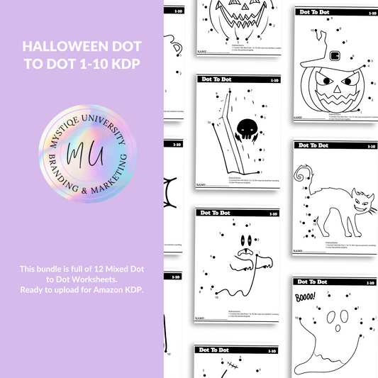 Halloween Dot to Dot 1-10 KDP