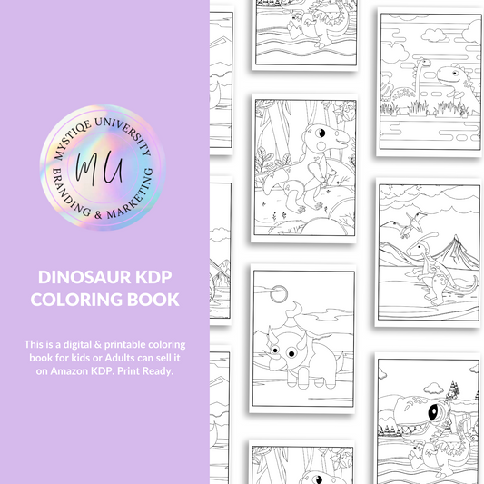 Dinosaur KDP Coloring Book