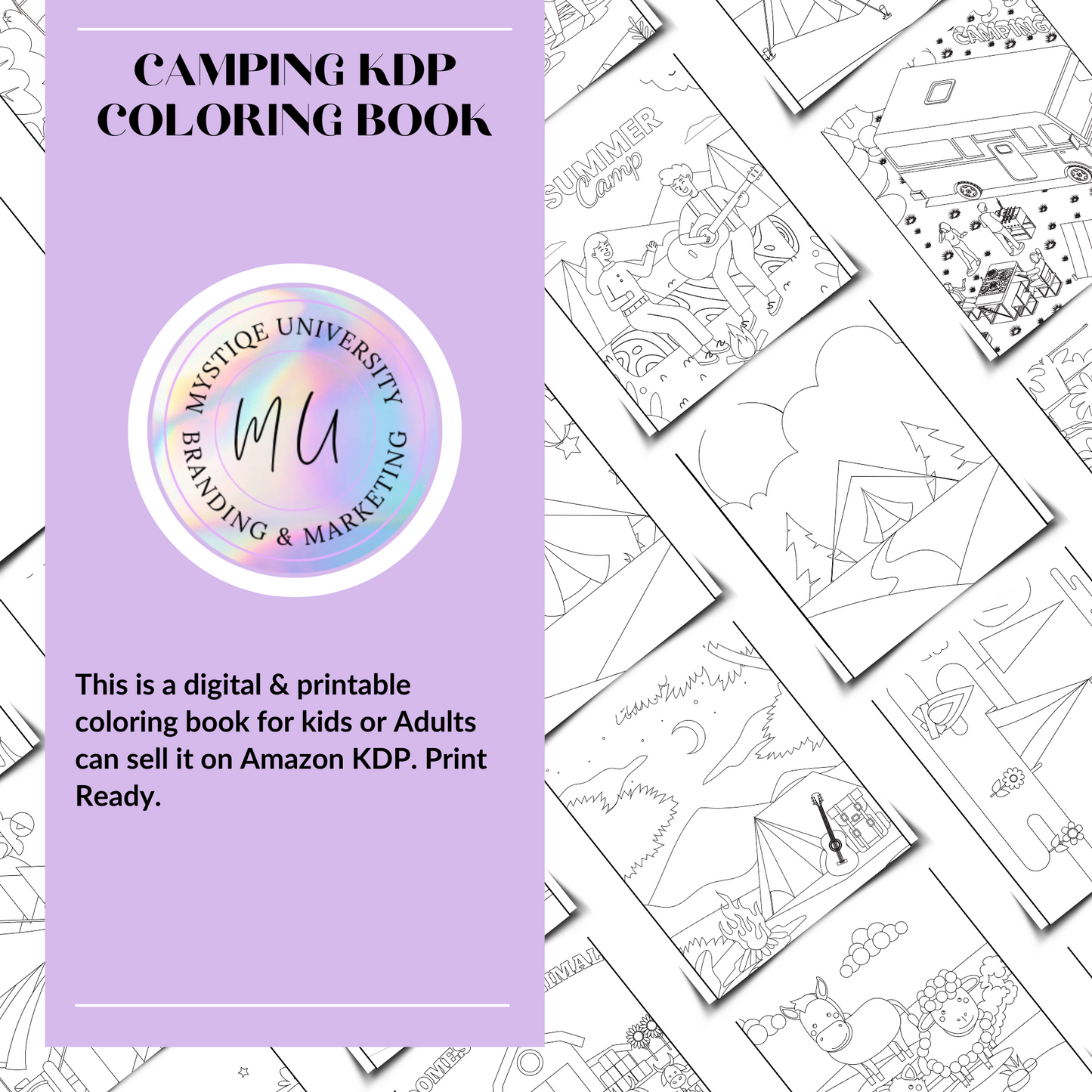 Camping KDP Coloring Book