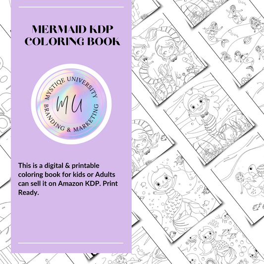 Mermaid KDP Coloring Book