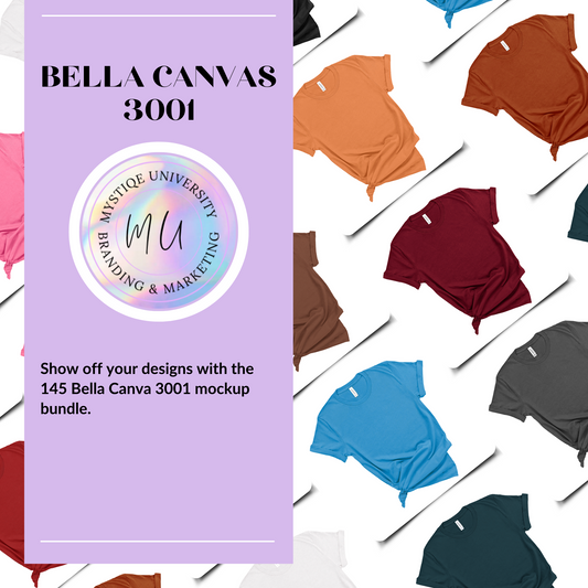 Bella Canvas 3001 Mockup Bundle