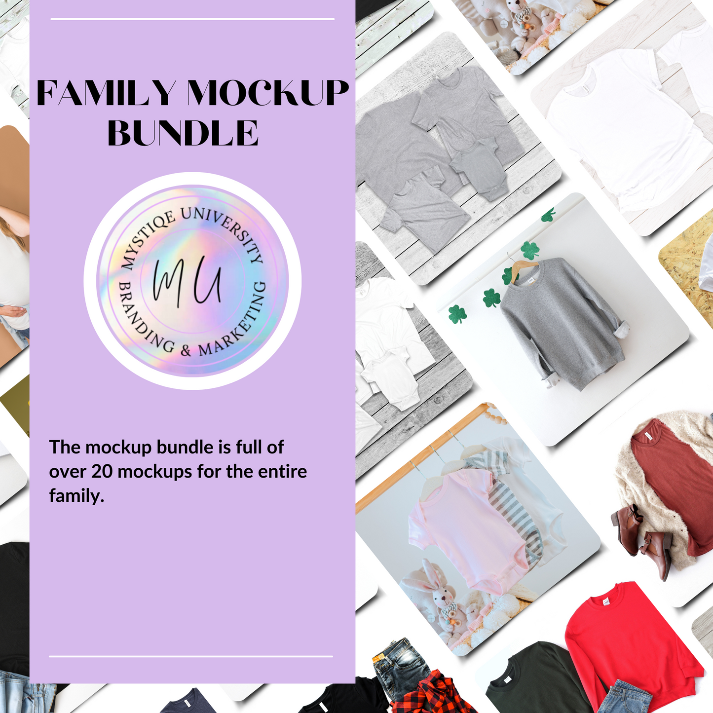 Family Tshirt Mockup Bundle