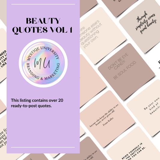 30 Beauty Instagram Post Quotes - For Estheticians