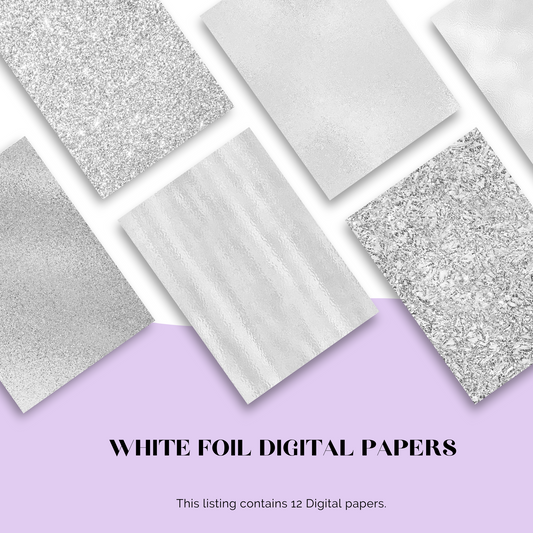 White Foil Digital Paper