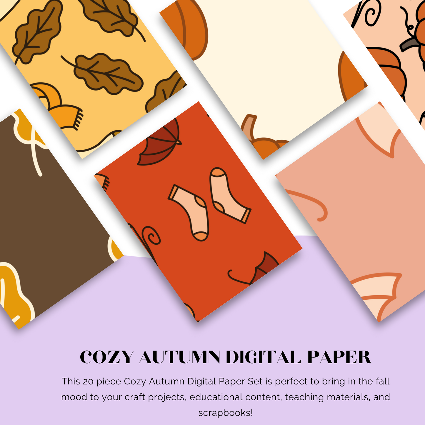 Cozy Autumn Digital Paper