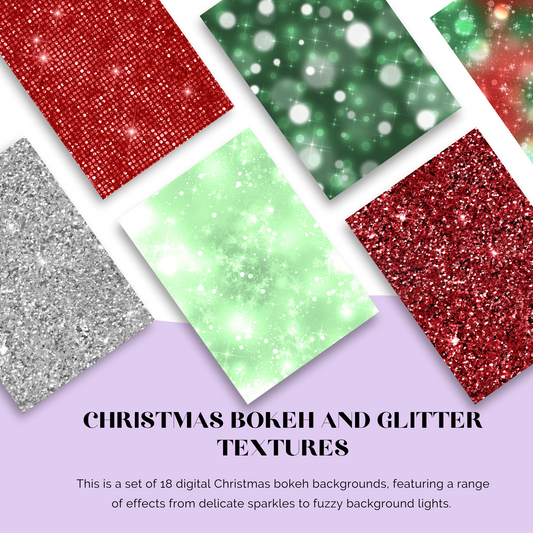 Christmas Bokeh and Glitter Textures