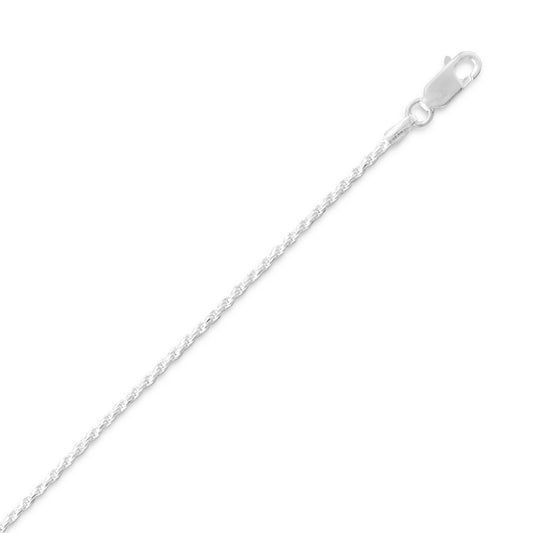 Diamond Cut Rope Chain (1.3mm)