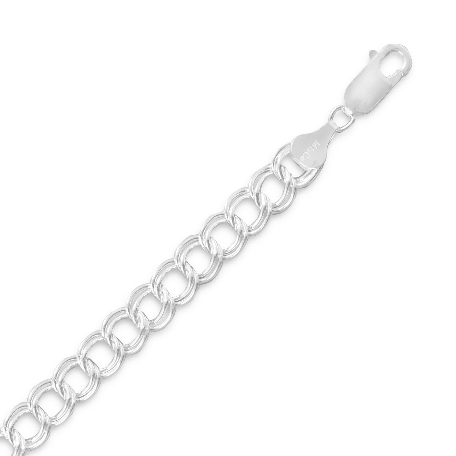 Diamond Cut Charm Bracelet (7mm)