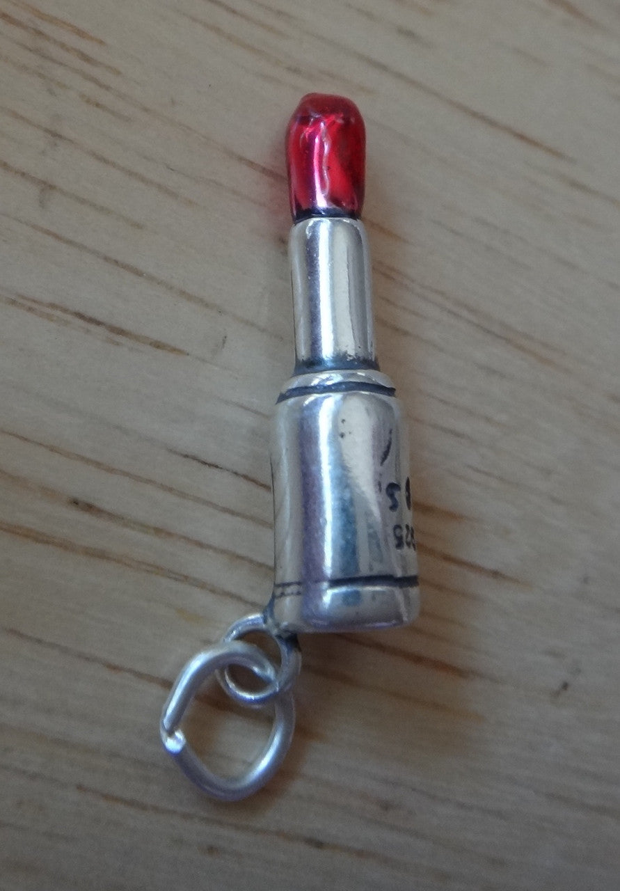 Red Enamel Lipstick Charm