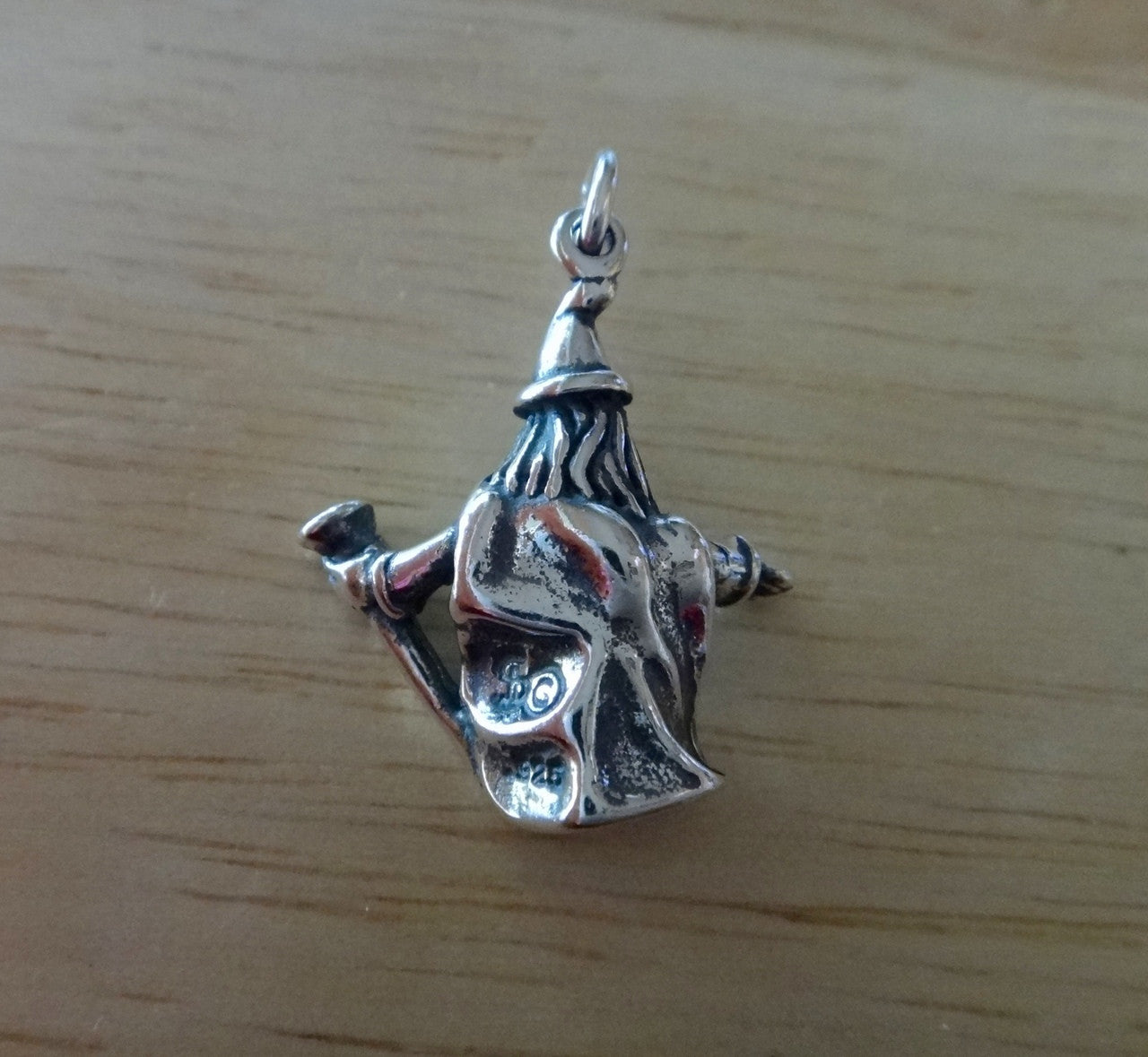 Silver Wizard Charm