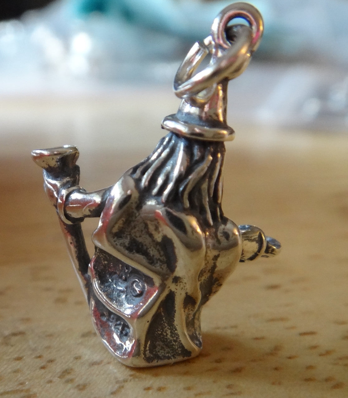 Silver Wizard Charm