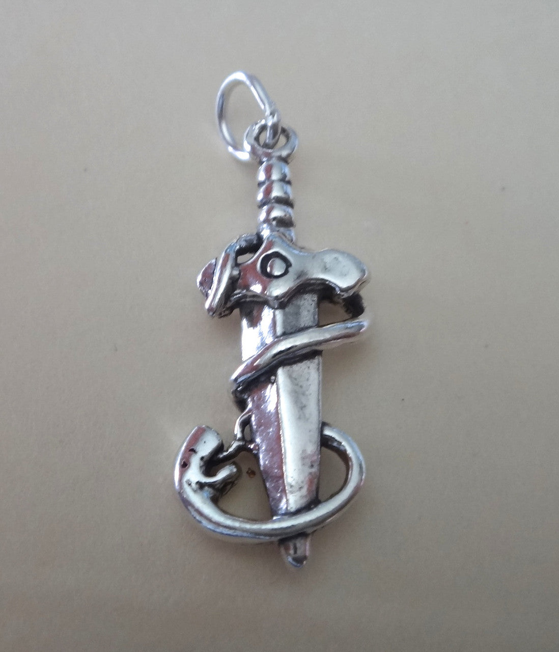 Snake & Dagger Charm