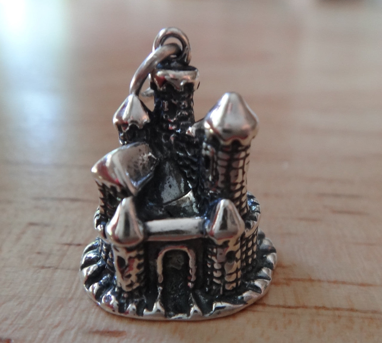 Silver Castle Charm