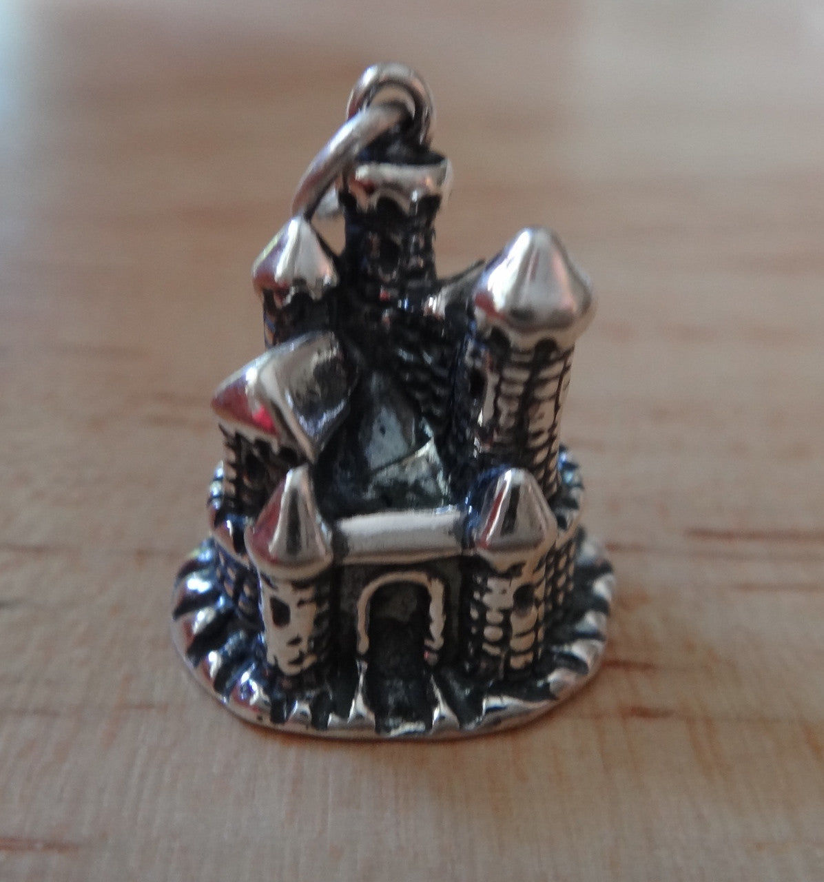 Silver Castle Charm