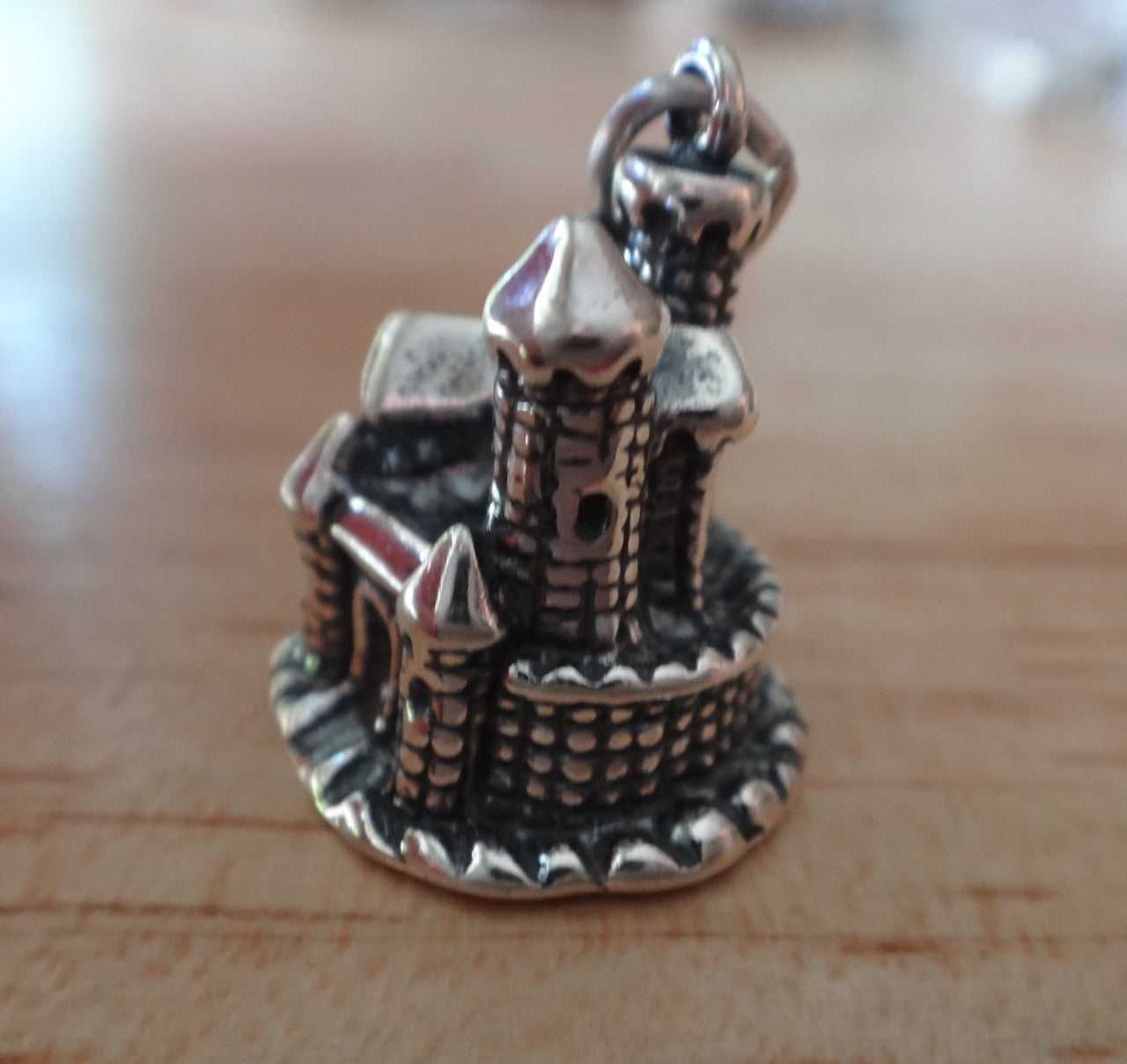 Silver Castle Charm