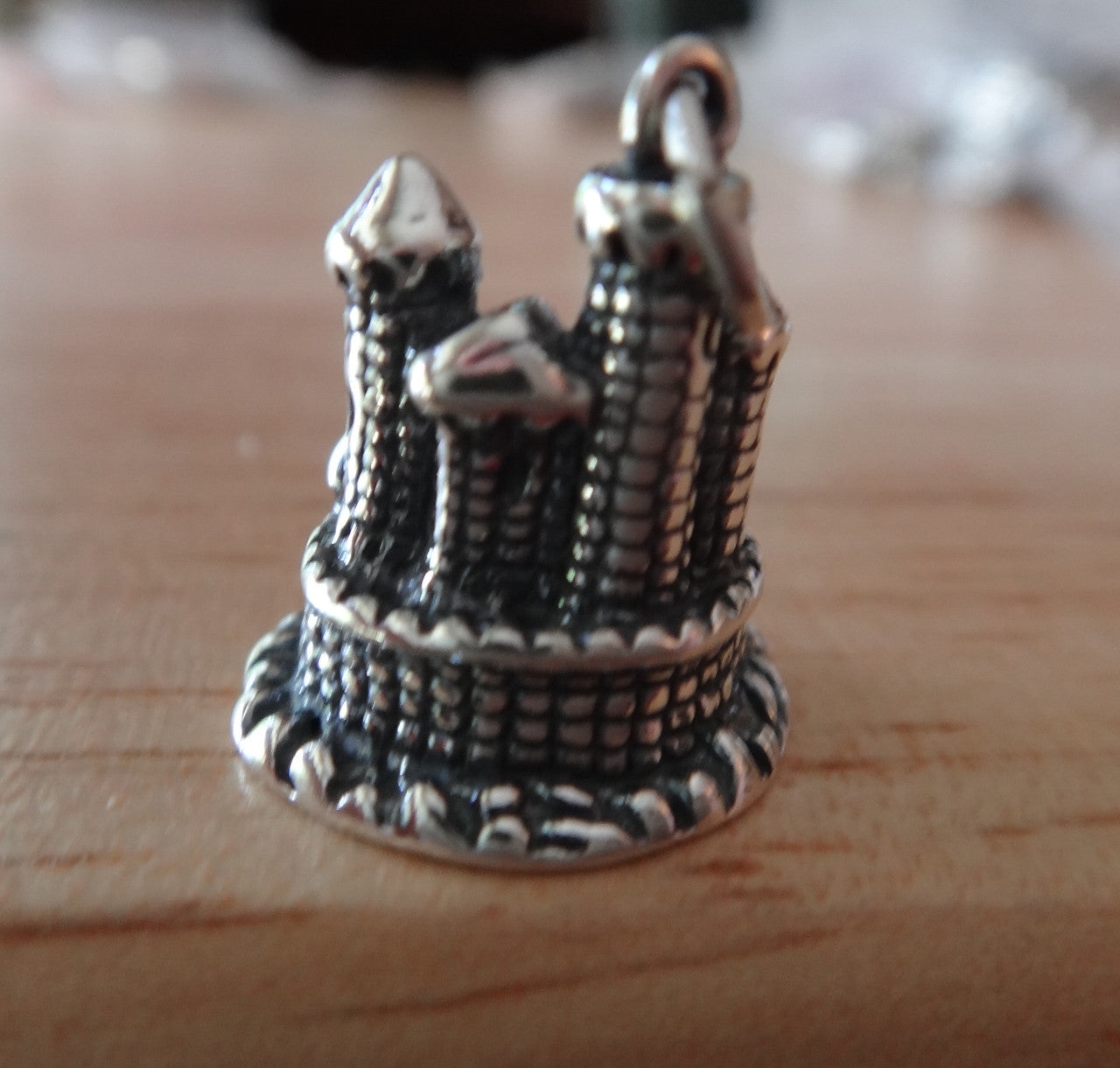 Silver Castle Charm