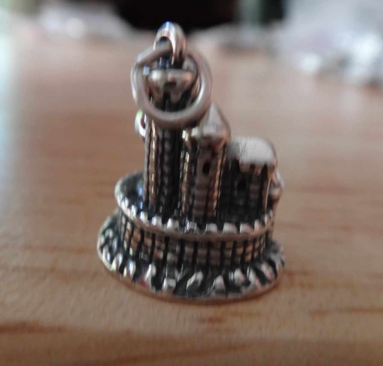 Silver Castle Charm