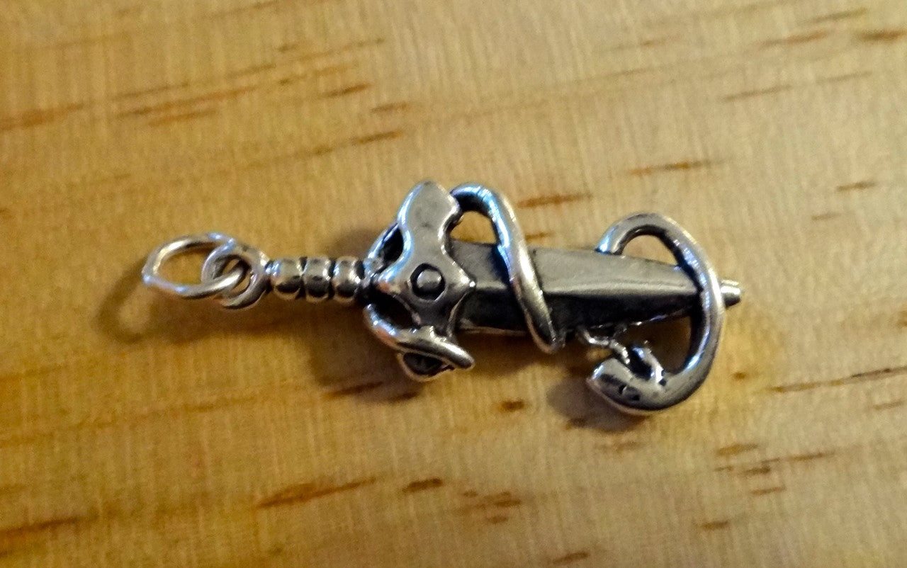 Snake & Dagger Charm