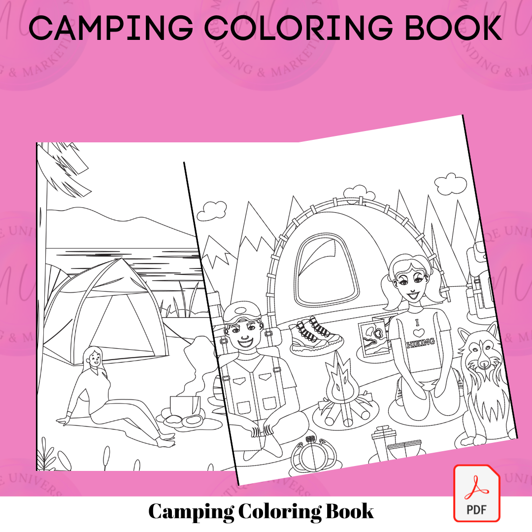 Camping Coloring Book