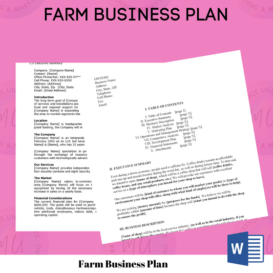 Farm Business Plan