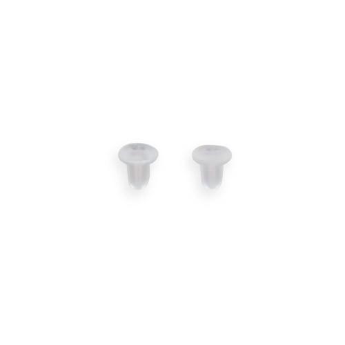 Clear Rubber Earring Wire Stoppers (72 Pair)