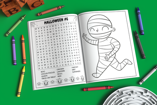 Custom Kids Activity Book Mockup