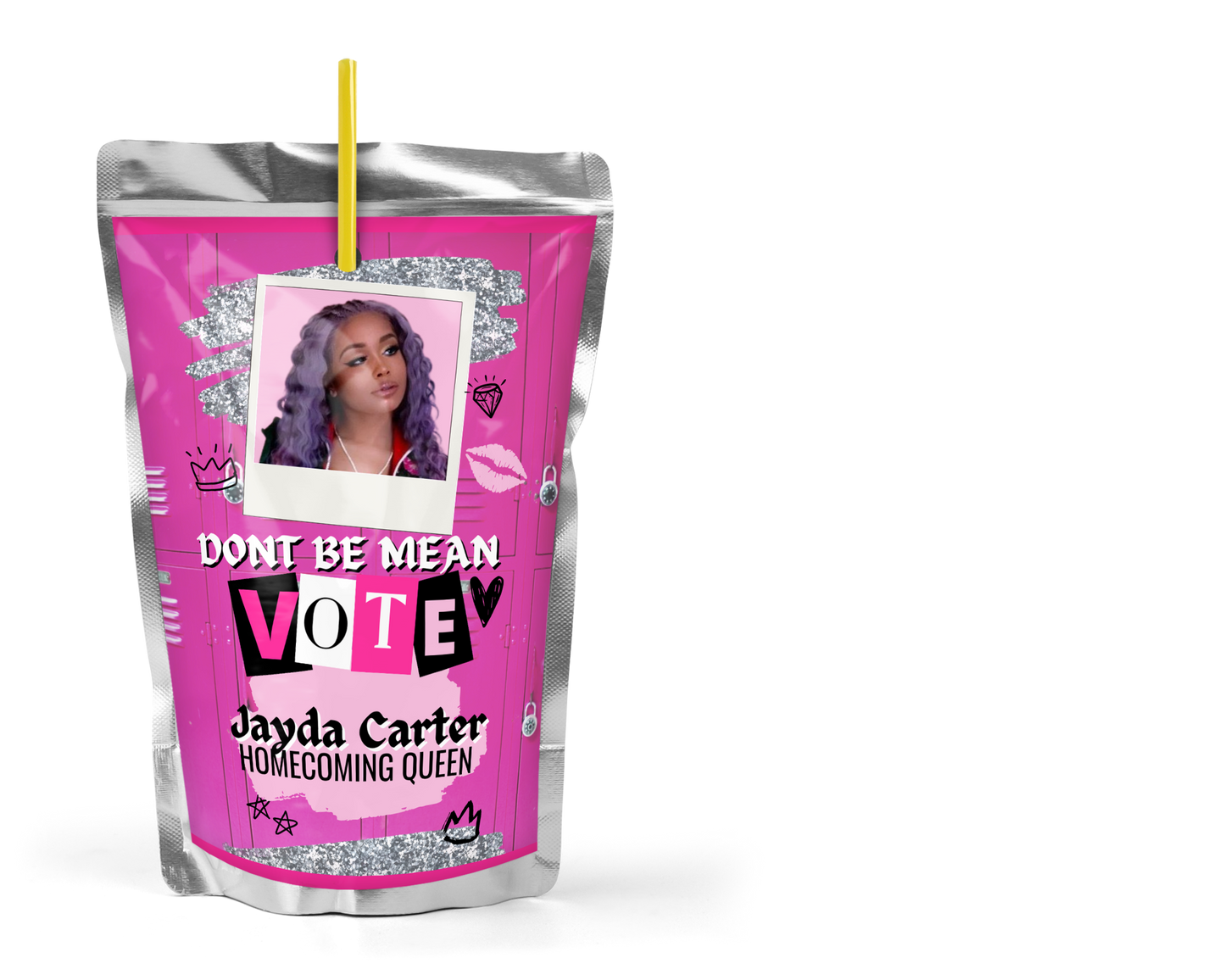 Juice Pouch Label Mockup