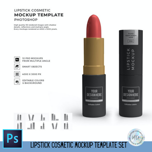 Lipstick Cosmetic Mockup Set