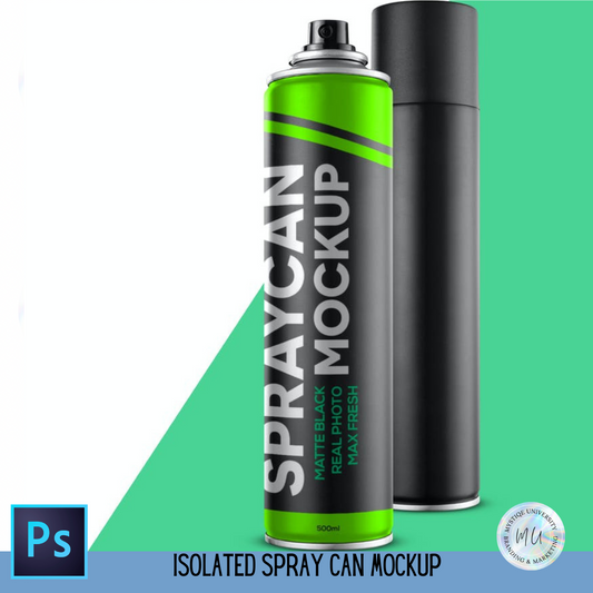 Isolated Spray Can Mockup