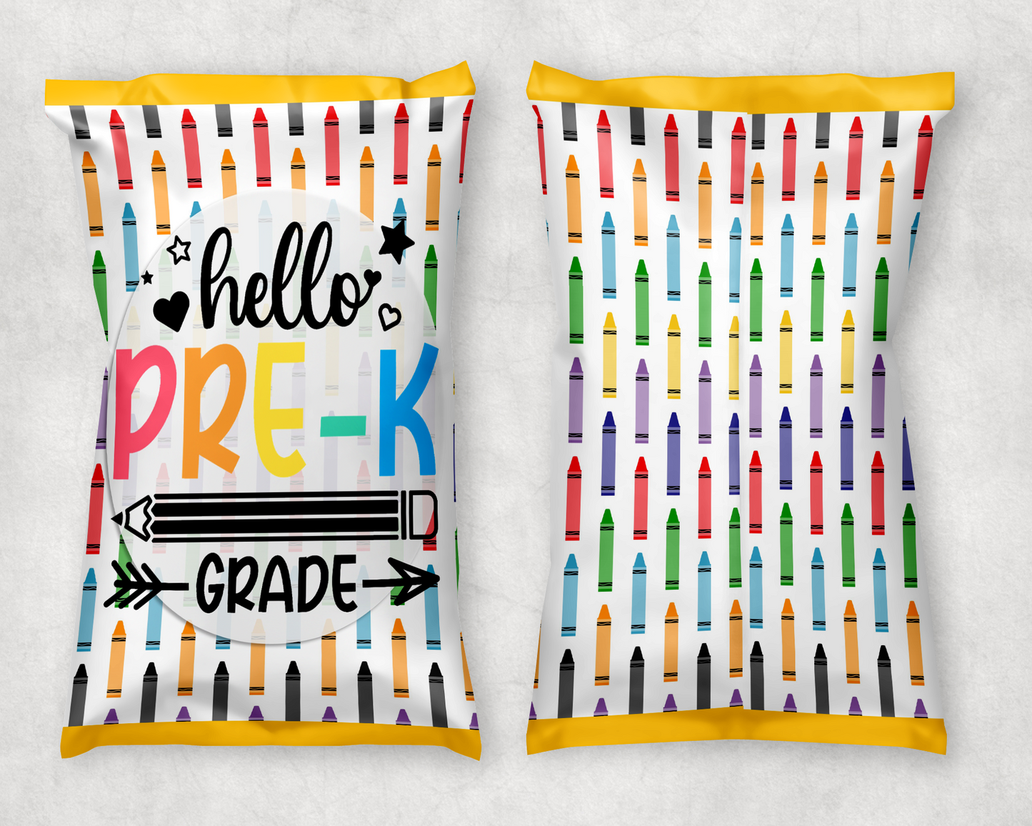 Back to School Crayon Chip Bag Bundle