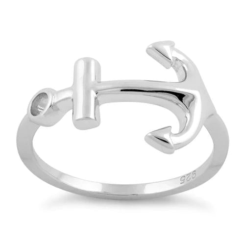 Sterling Silver Anchor Ring