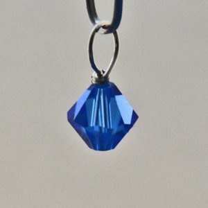 Sapphire Birthstone Crystal Dangle - September