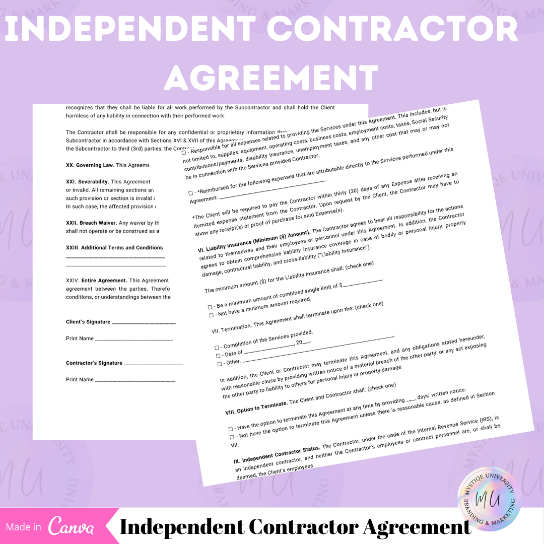 Independent Contractor Agreement