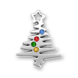 Christmas Tree with Crystals Charm