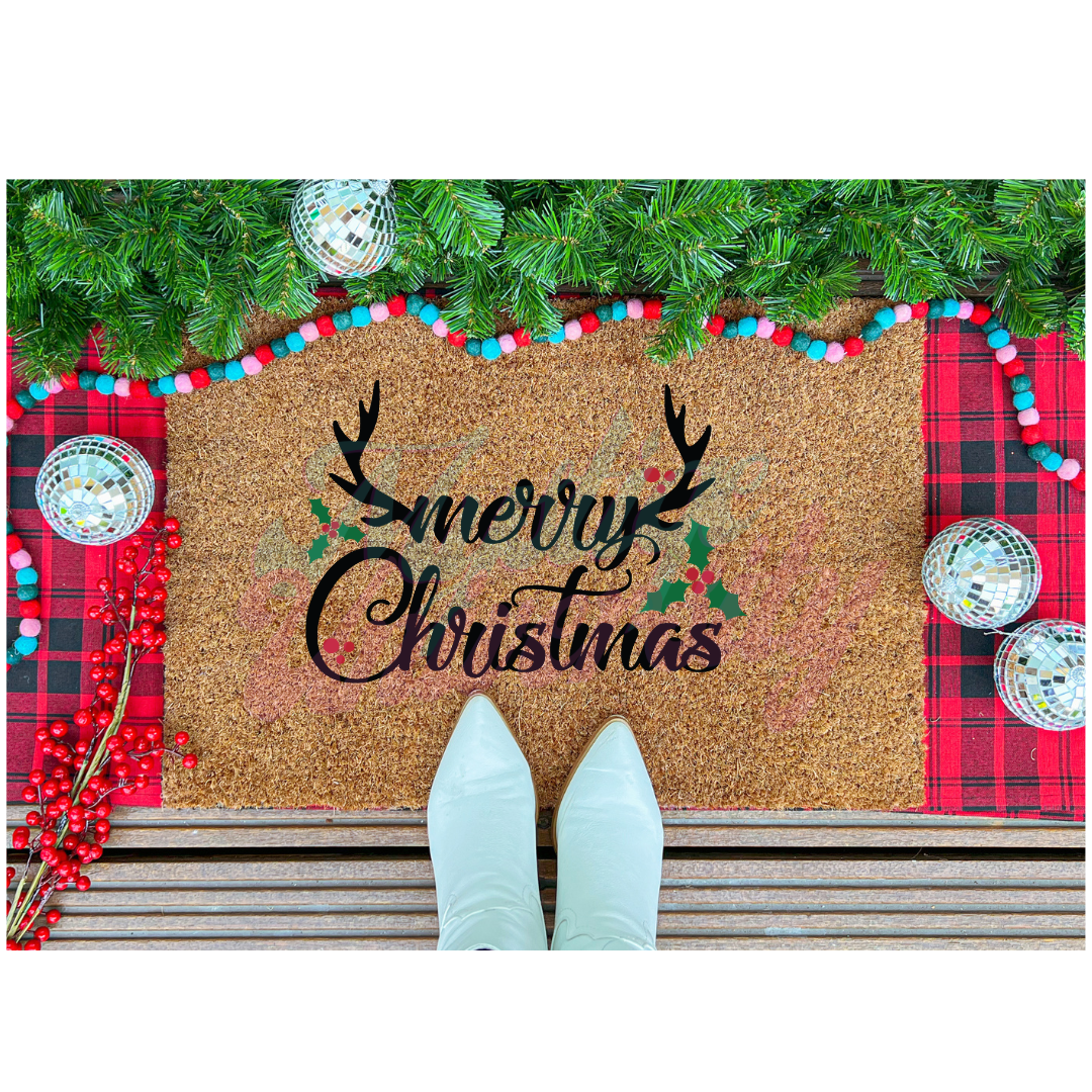 Christmas Doormat Mockup