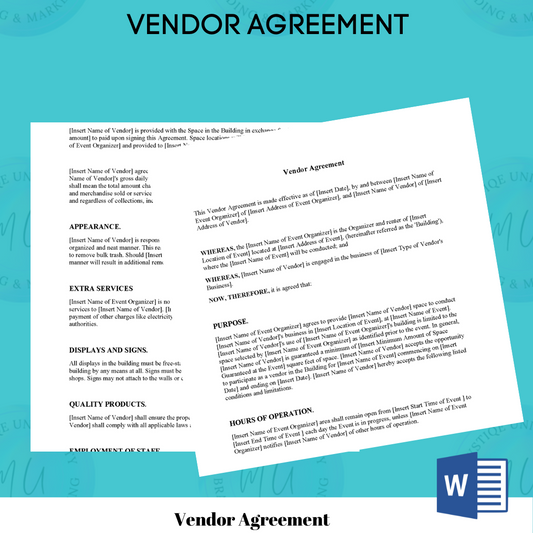 Vendor Agreement