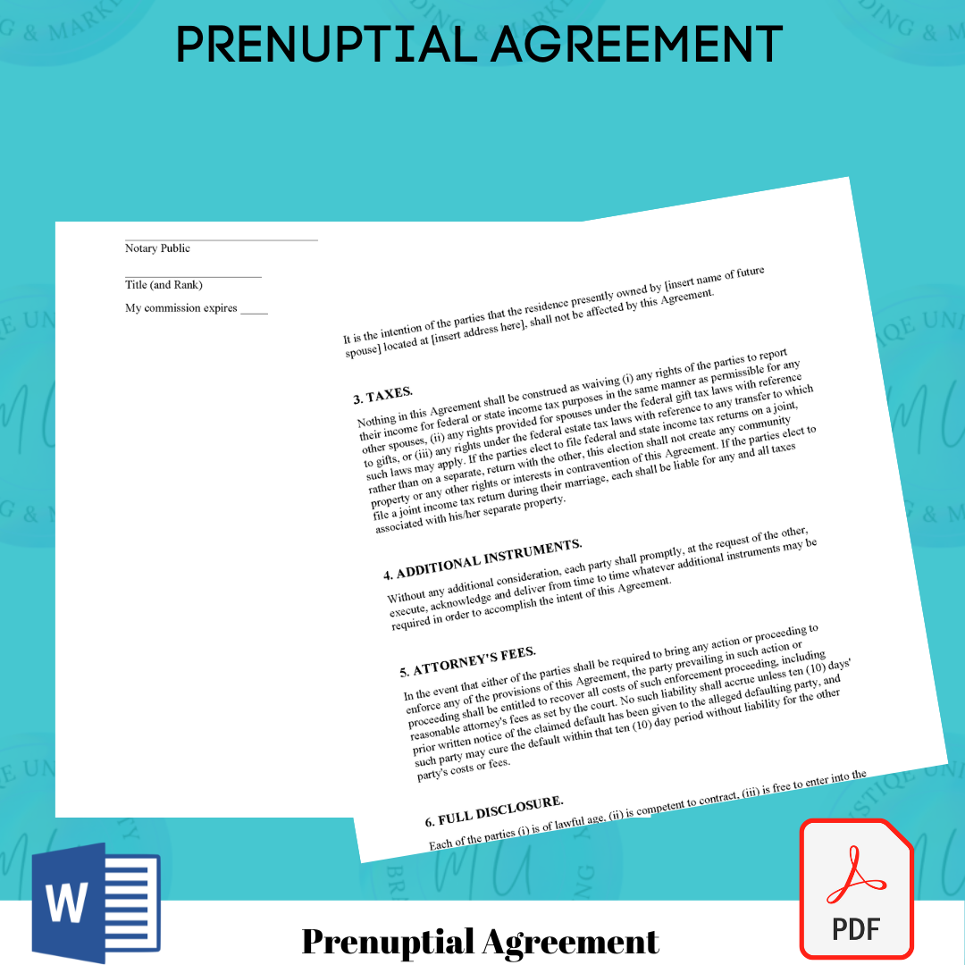 Prenuptial Agreement