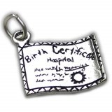 Birth Certificate Charm