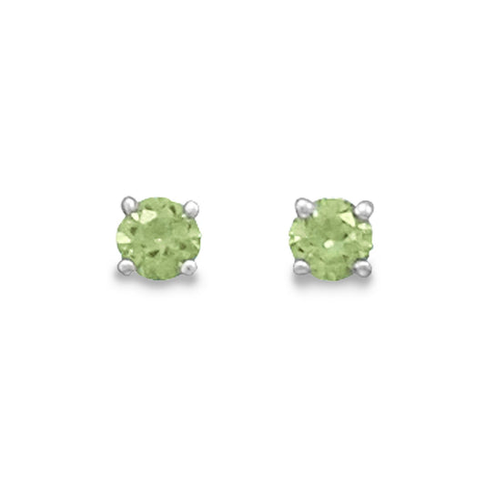 August Birthstone Stud Earrings